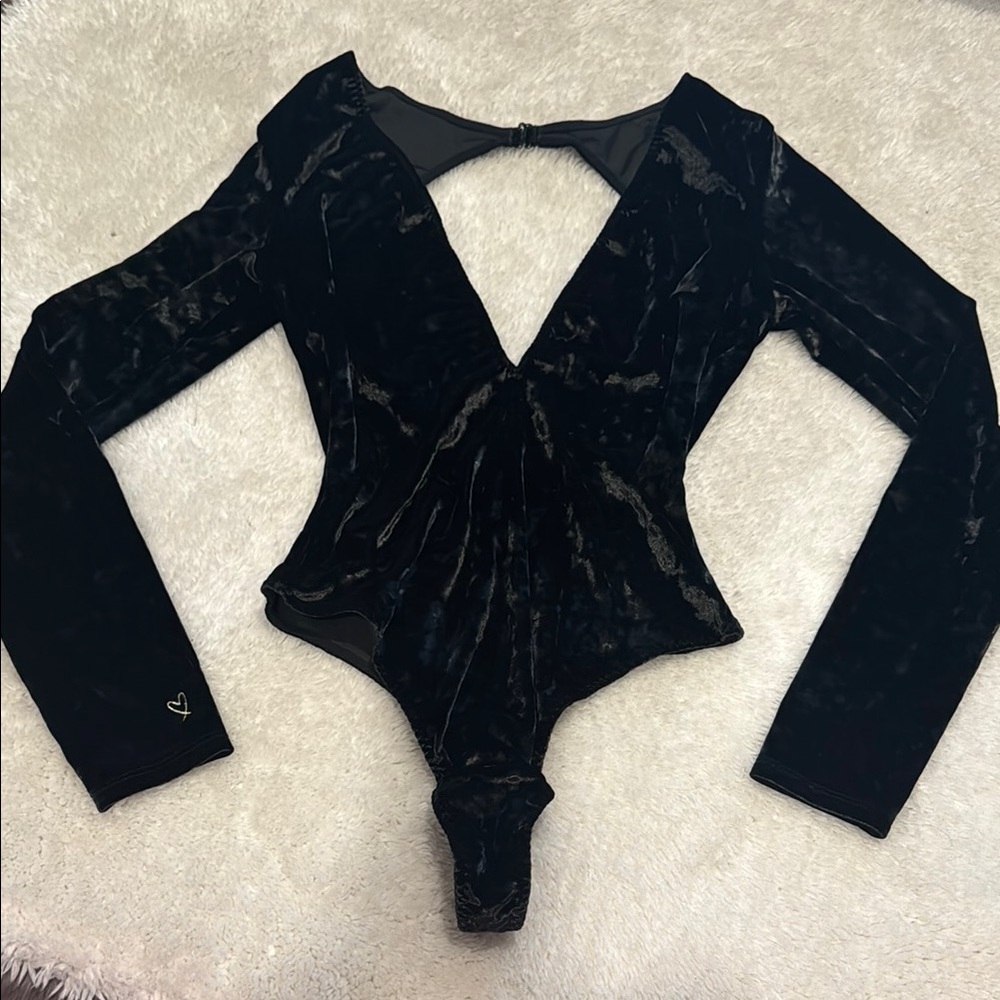 Victoria's Secret Black Plunge Bodysuit - NEVER WORN Size XS/S